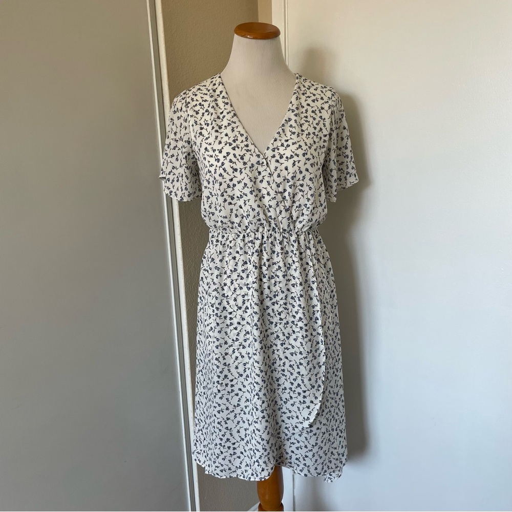 Floral V-Neck Wrap Dress